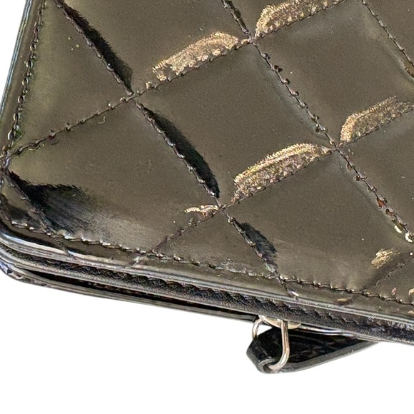 COPY - Chanel iconic patent black quilted wallet - Picture 5 of 16